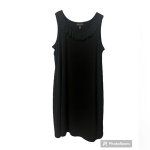 NWoT Dana Buchman Dress Sleeveless Ruffle Scoop Neck Size XL Little Black Dress